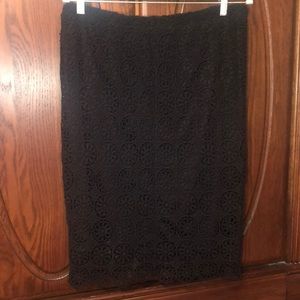Bar III size xl black lace skirt NWT Manila